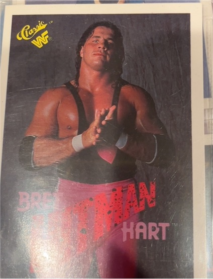 1990 Classic WWF #37 Bret "Hitman" Hart — front