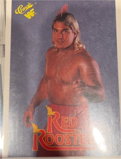 1990 Classic WWF #39 Red Rooster — front