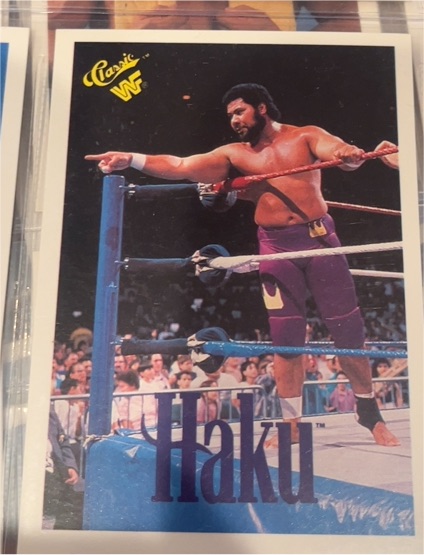 1990 Classic WWF #35 Haku — front