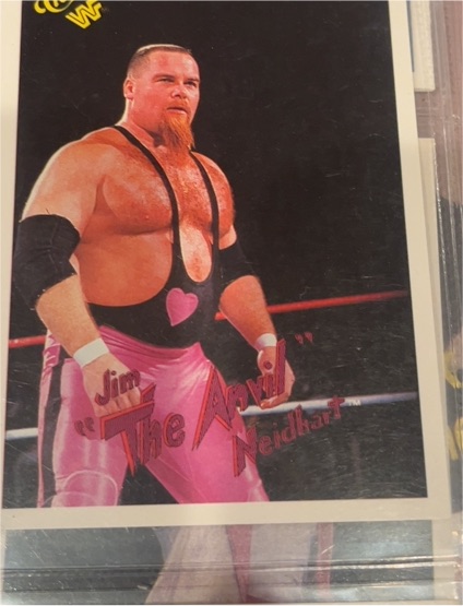 1990 Classic WWF #96 Jim "The Anvil" Neidhart — front