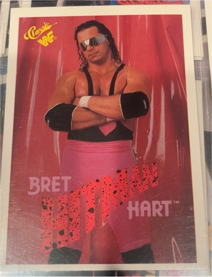 1990 Classic WWF #95 Bret Hitman Hart — front