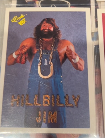 1990 Classic WWF #92 Hillbilly Jim — front