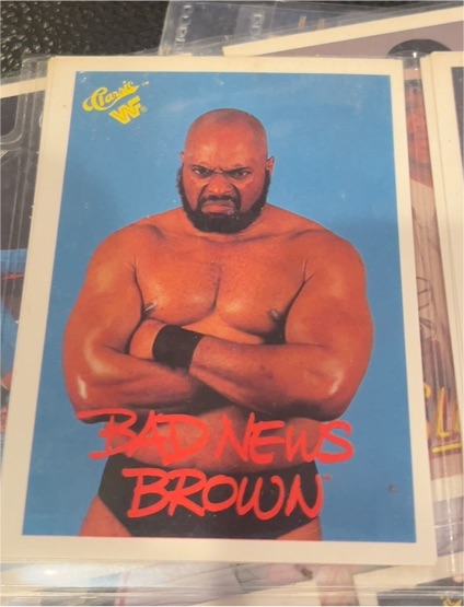 1990 Classic WWF #79 Bad News Brown — front