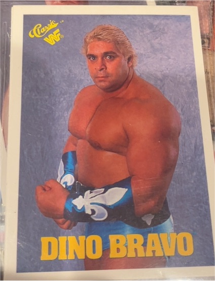 1990 Classic WWF #84 Dino Bravo — front