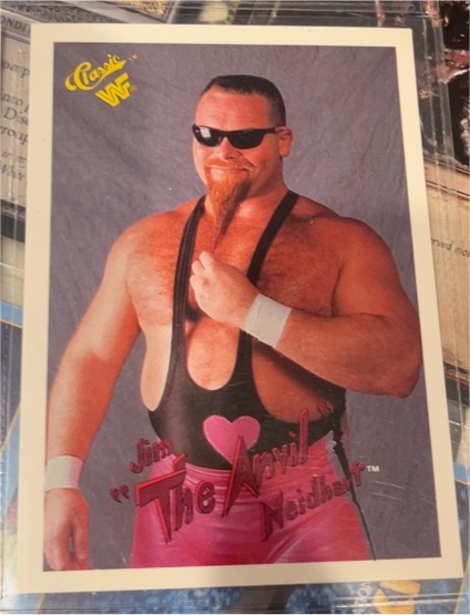 1990 Classic WWF #46 Jim "The Anvil" Neidhart — front