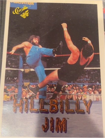 1990 Classic WWF #40 Hillbilly Jim — front