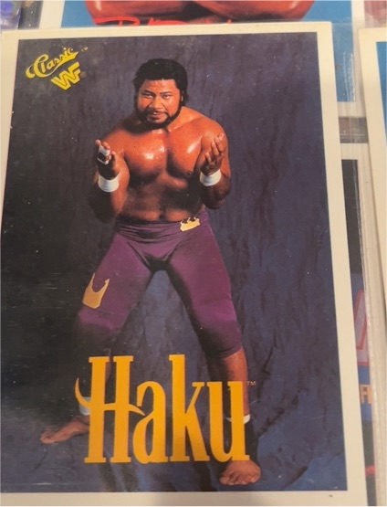 1990 Classic WWF #88 Haku — front