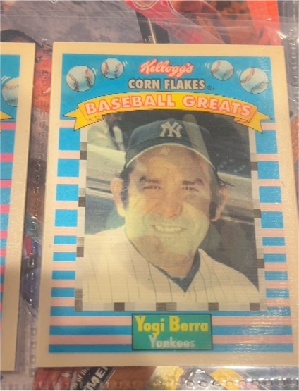1991 Kellogg's Corn Flakes Baseball Greats #11 Yogi Berra — front