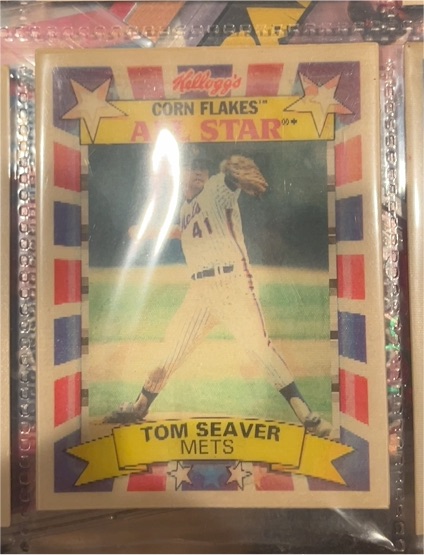 1992 Kellogg's Corn Flakes All Star #3 Tom Seaver — front