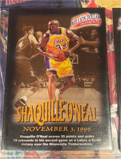 1997-98 Fleer Million Dollar Moments #19 Shaquille O'Neal — front