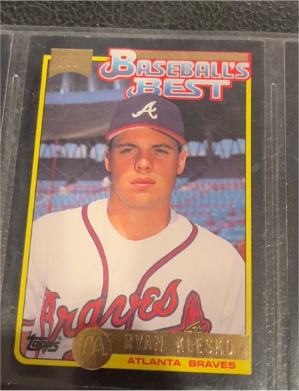 1992 Topps McDonald's Baseball's Best #39 Ryan Klesko — front
