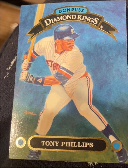 1991 Donruss Diamond Kings #DK-25 Tony Phillips — front