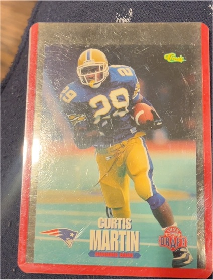 1995 Classic NFL Rookies #84 Curtis Martin — front