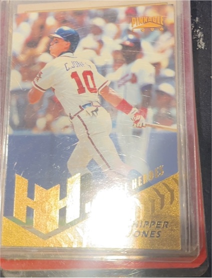 1996 Pinnacle Starburst #165 Chipper Jones — front
