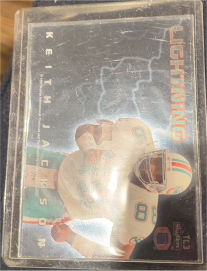 1993 Skybox Thunder & Lightning #TL3 Keith Jackson — front