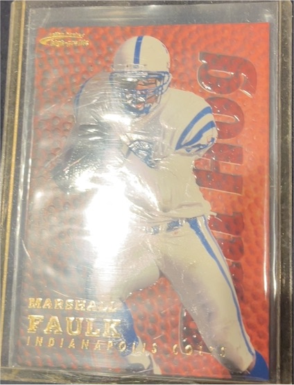 1996 Fleer Ultra Sensations #2 Marshall Faulk — front