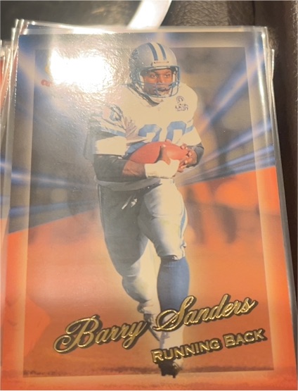 1994 Pacific Triple Folders #12 Barry Sanders — front
