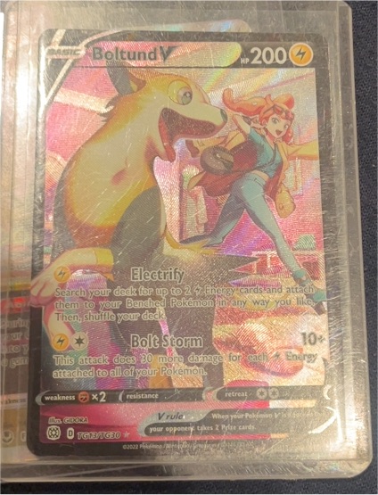 2021 Pokemon SWSH Brilliant Stars #TG13/TG30 Boltund V — front