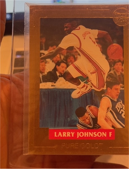1993 Fleer Larry Johnson Pure Gold — front