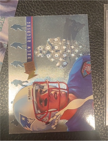 1995 Fleer Metal #1 Drew Bledsoe Platinum Portraits — front