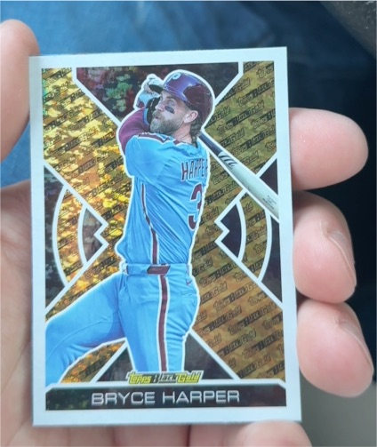2025 Topps Update Series Black Gold #BG-8 Bryce Harper — front