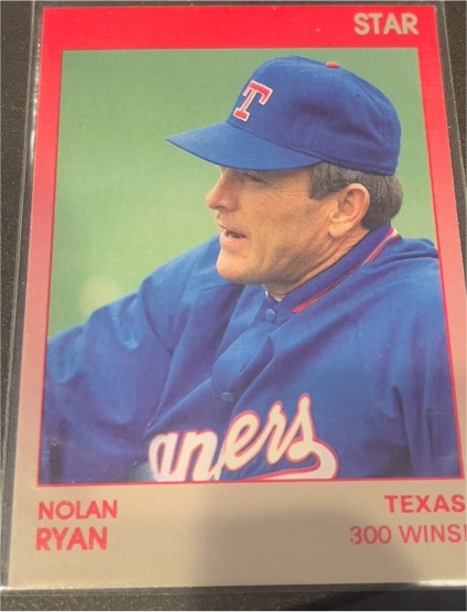 1991 Star #1 Nolan Ryan Texas Rangers — front