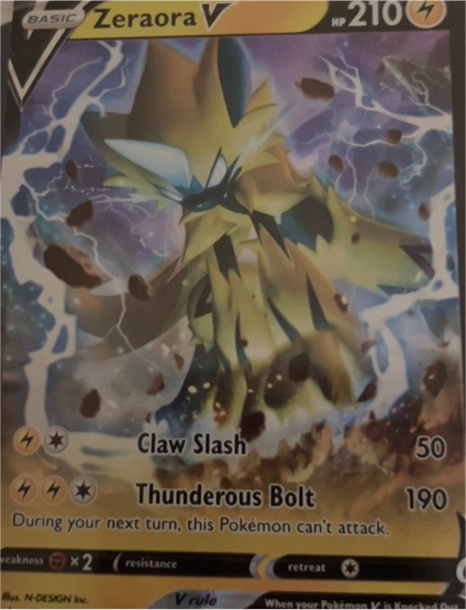 Pokémon Sword & Shield Promo #SWSH263 Zeraora V — front