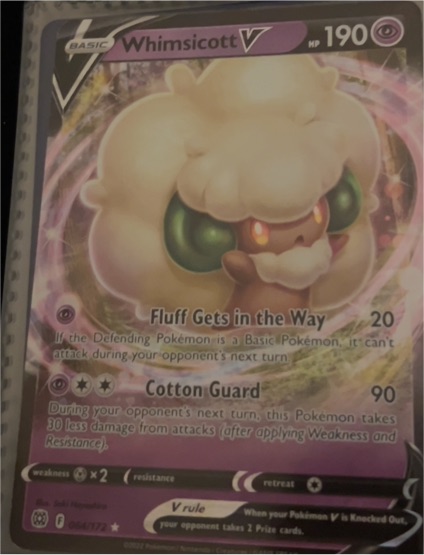 2022 Pokémon TCG SWSH09: Brilliant Stars #064 Whimsicott V — front