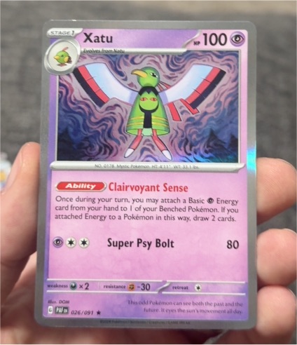 2024 Pokémon Scarlet & Violet Paldean Fates #026 Xatu — front