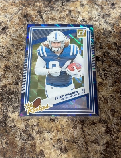 2025 Donruss #9 Tyler Warren The Rookies — front
