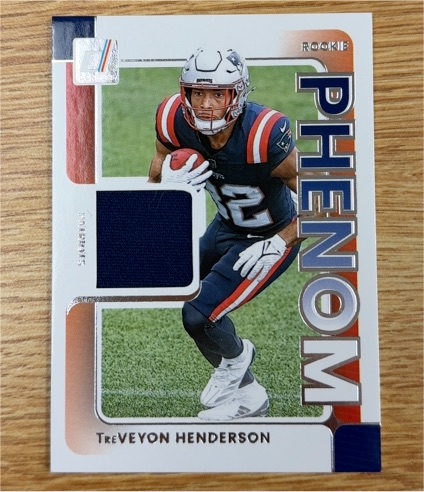 2025 Panini Donruss #RPJ-THN TreVeyon Henderson Rookie Phenom Patch — front