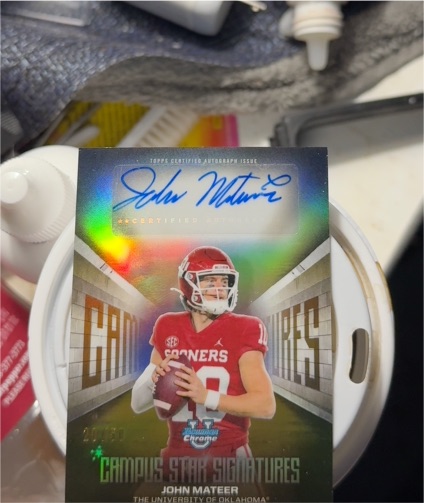 2025 Bowman Chrome U #CSS-JM John Mateer — front