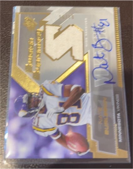2005 Upper Deck SPx Swatch Supremacy #SWA-DC Daunte Culpepper — front
