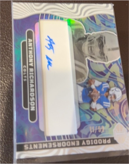 2024 Panini Illusions Prodigy Endorsements #RE-AR Anthony Richardson — front
