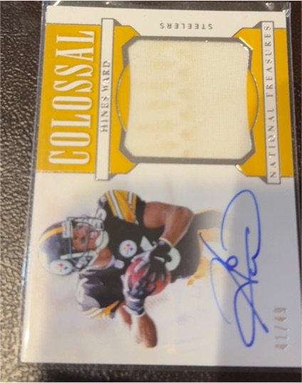 2019 Panini National Treasures #11 Hines Ward Colossal National Treasures — front