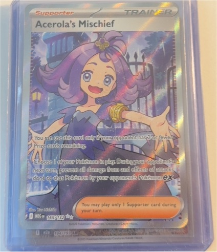 2025 Pokemon Mega Evolution #165 Acerola's Mischief — front