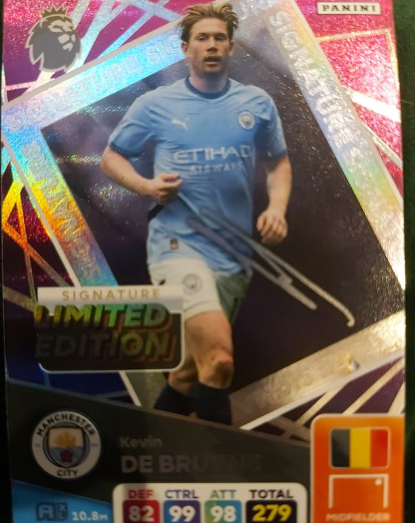 2025 Panini Adrenalyn XL EPL Kevin De Bruyne Limited Edition — front
