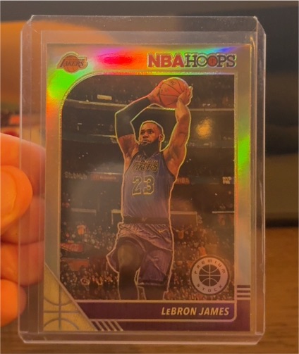 2019-20 Panini NBA Hoops Premium Stock #87 LeBron James — front