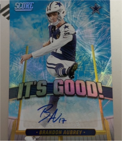 2025 Score It's Good! Graphs #IGG-BAY Brandon Aubrey — front