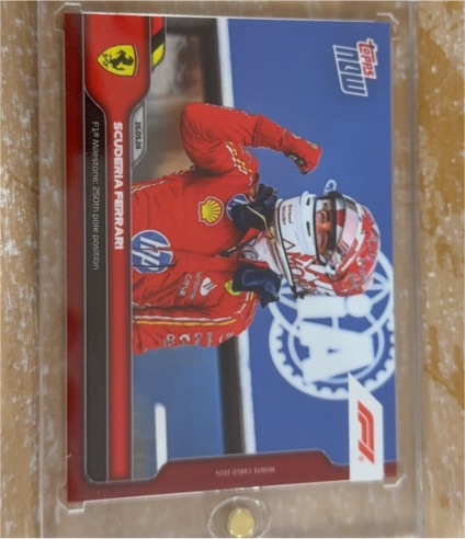 2024 Topps Now Formula 1 #50 Scuderia Ferrari Charles Leclerc — front