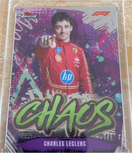 2024 Topps Finest Formula 1 Chaos Die-Cut Charles Leclerc — front