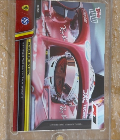 2025 Topps Now Formula 1 #27 Charles Leclerc — front