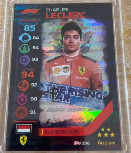 2020 Topps Formula 1 Turbo Attax #156 Charles Leclerc — front