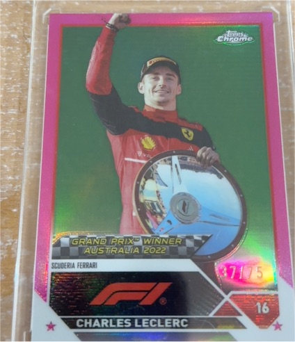 2022 Topps Chrome F1 #146 Charles Leclerc Grand Prix Australia Winner — front