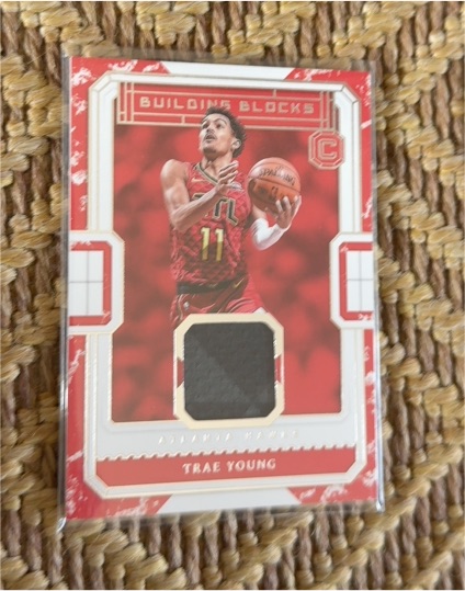 2018-19 Panini Cornerstones Building Blocks #BB-TY Trae Young — front