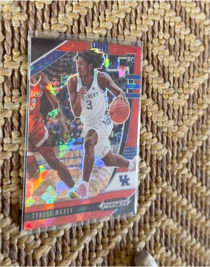 2020-21 Panini Prizm Draft Picks #14 Tyrese Maxey — front