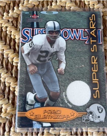2002 Fleer Throwbacks Super Stars #5 Fred Biletnikoff — front