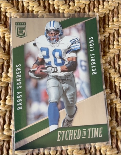 2016 Donruss Elite Etched in Time #ET-BS Barry Sanders — front