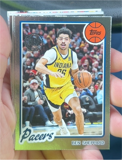 2025-26 Topps #80BK-16 Ben Sheppard 1980-81 Topps Basketball — front