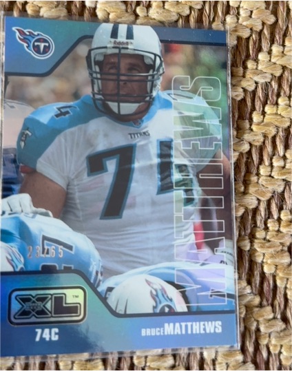 2002 Upper Deck XL #464 Bruce Matthews — front